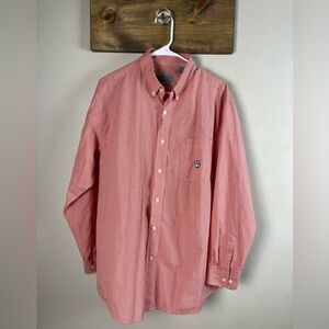 Clemson Tigers Size L Long Sleeved Gingham Button Down Shirt Campus Specialties